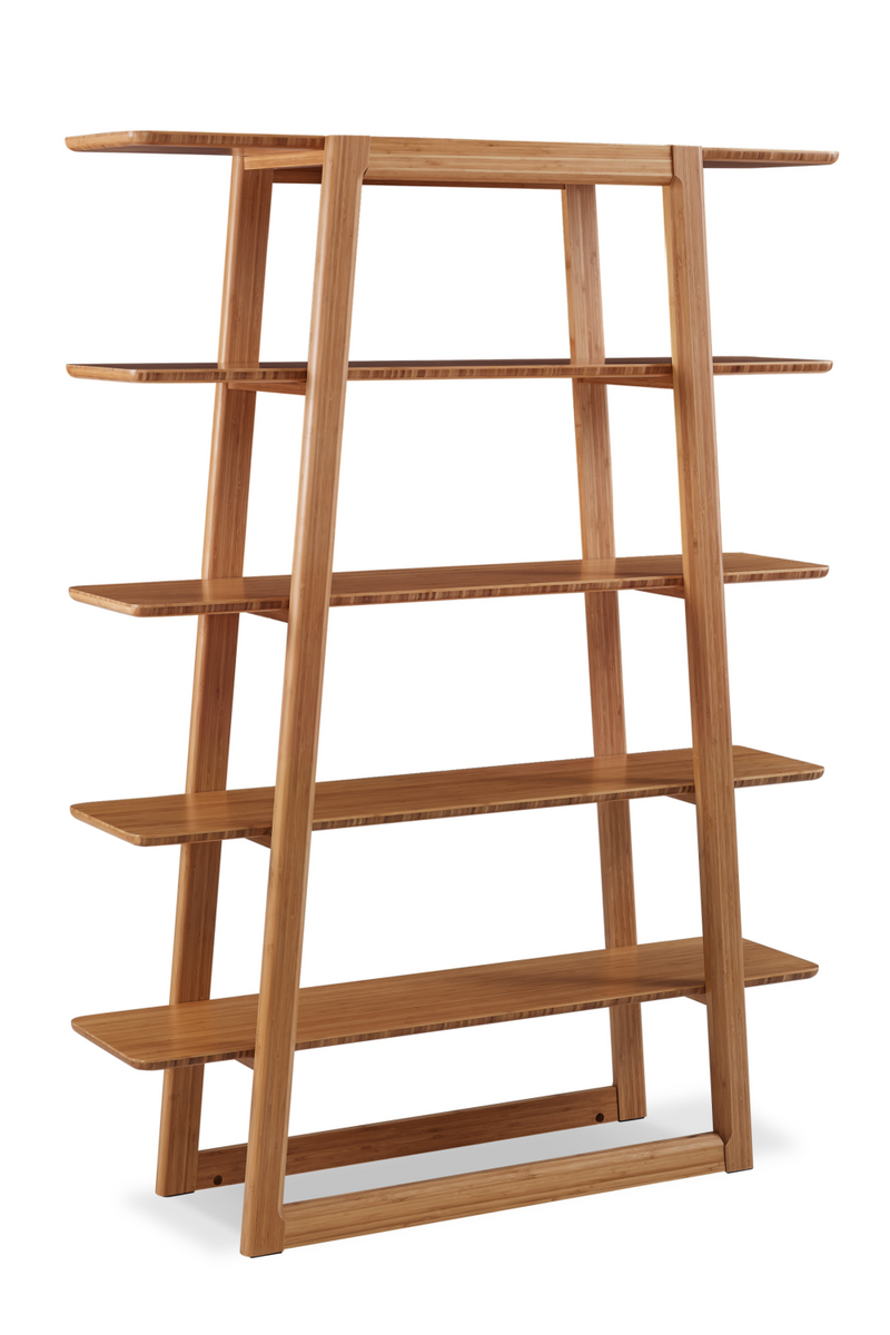 Bamboo Ladder Bookshelf | Greenington Currant | Oroatrade.com