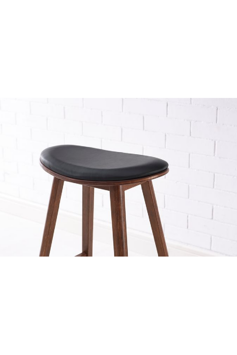 Black Leather Counter Stool (Set of 2) | Greenington Corona  | Oroatrade.com