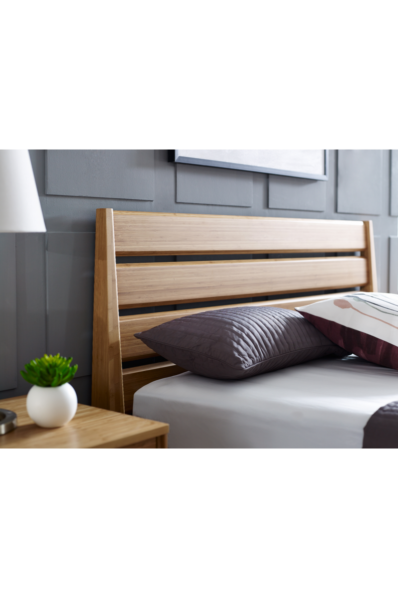 Beveled Bamboo Platform Bed | Greenington Sienna | Oroatrade.com