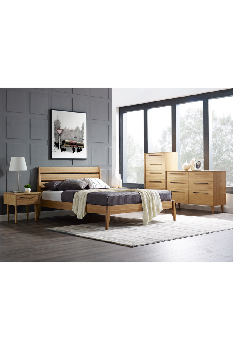 Beveled Bamboo Platform Bed | Greenington Sienna | Oroatrade.com