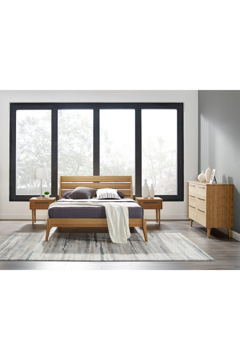 Beveled Bamboo Platform Bed | Greenington Sienna | Oroatrade.com