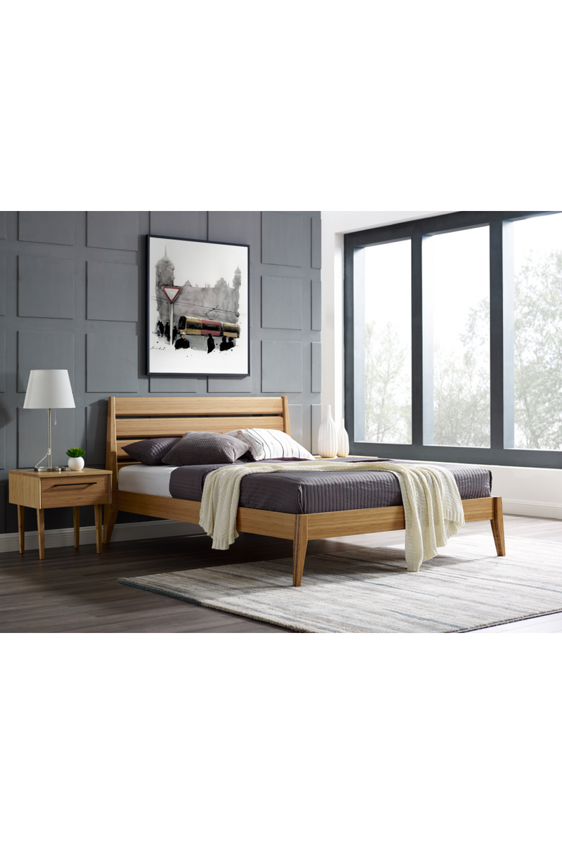 Beveled Bamboo Platform Bed | Greenington Sienna | Oroatrade.com