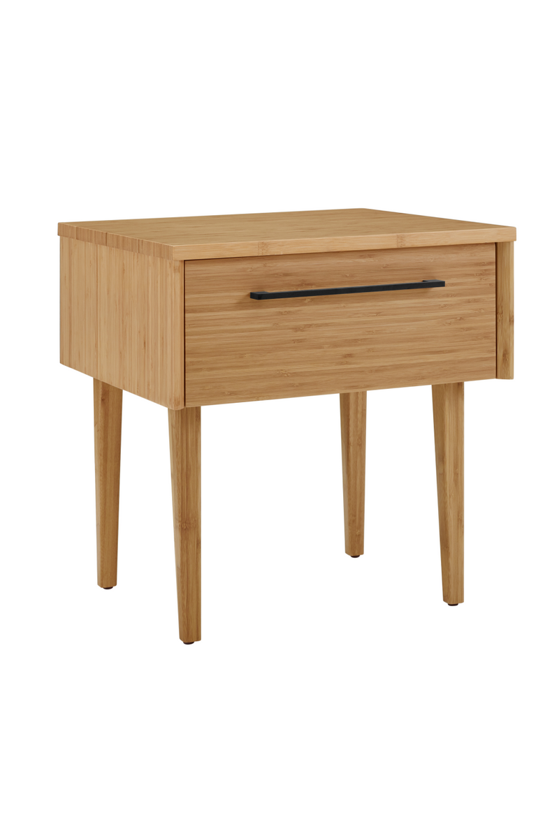 Beveled Bamboo 1-Drawer Nightstand | Greenington Sienna | Oroatrade.com 