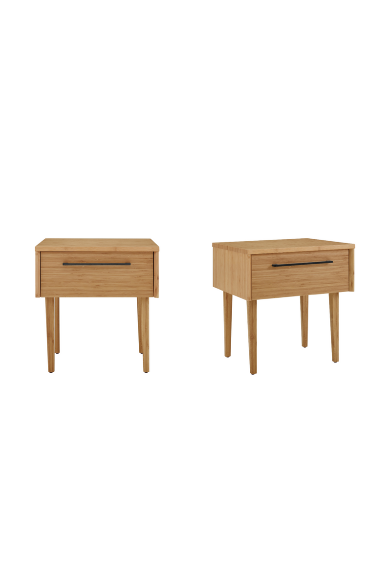 Beveled Bamboo 1-Drawer Nightstand | Greenington Sienna | Oroatrade.com 