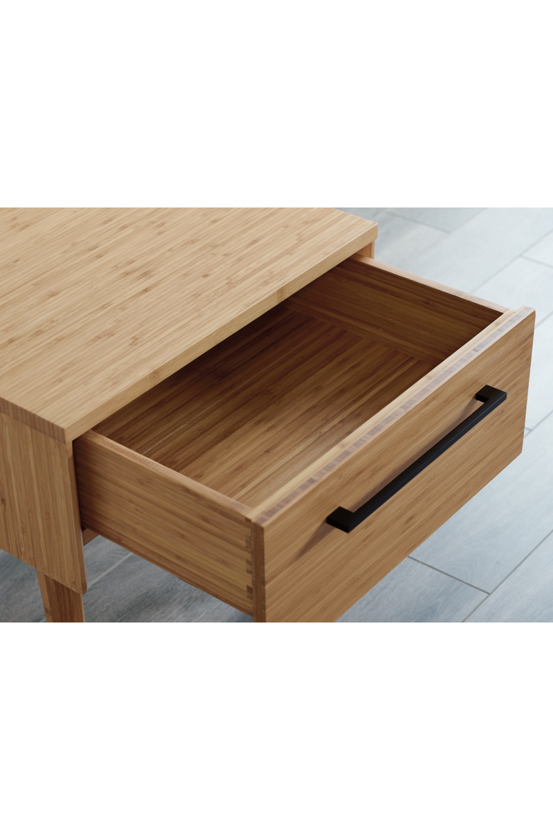 Beveled Bamboo 1-Drawer Nightstand | Greenington Sienna | Oroatrade.com 