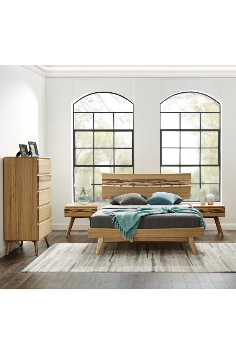 Solid Bamboo Platform Bed | Greenington Azara