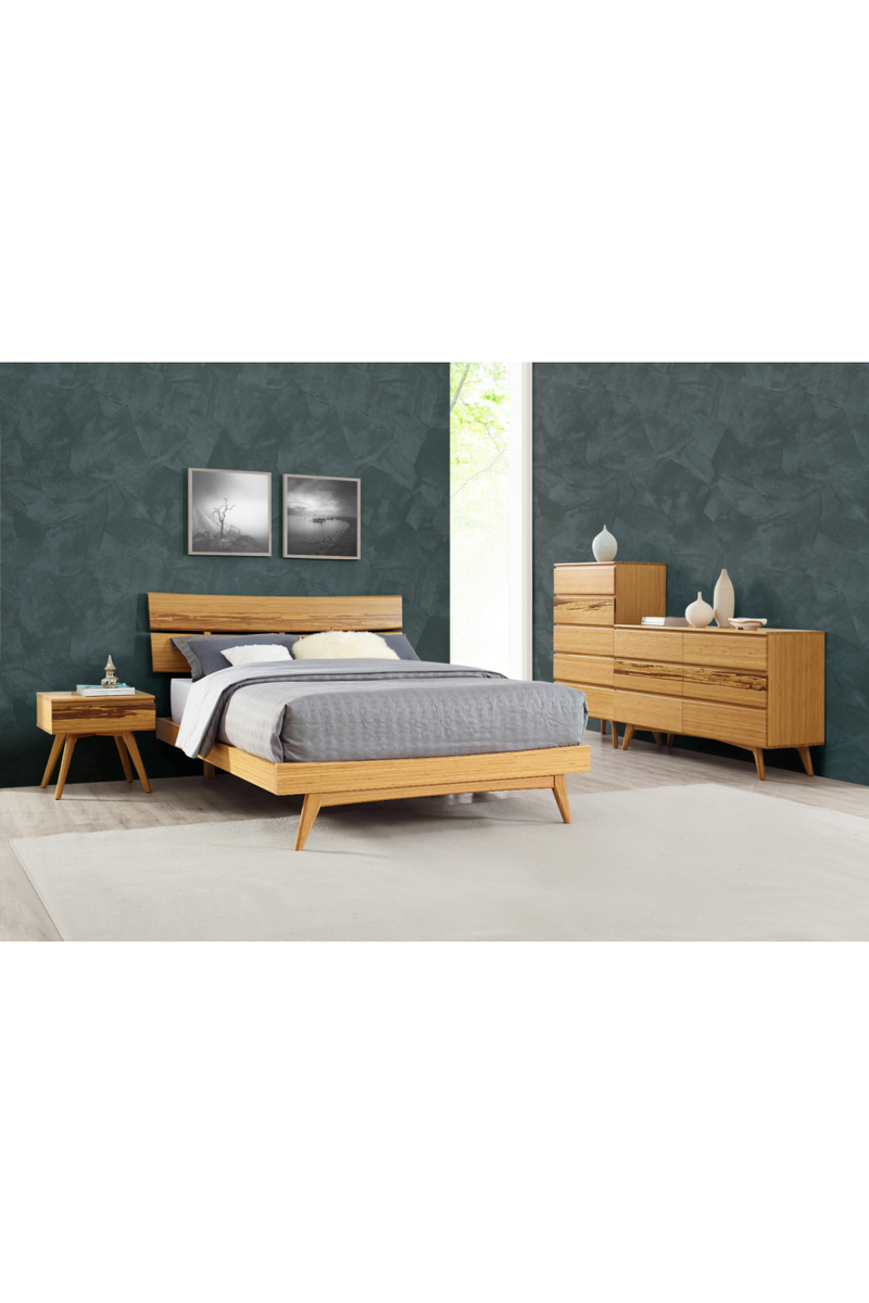 Solid Bamboo Platform Bed | Greenington Azara