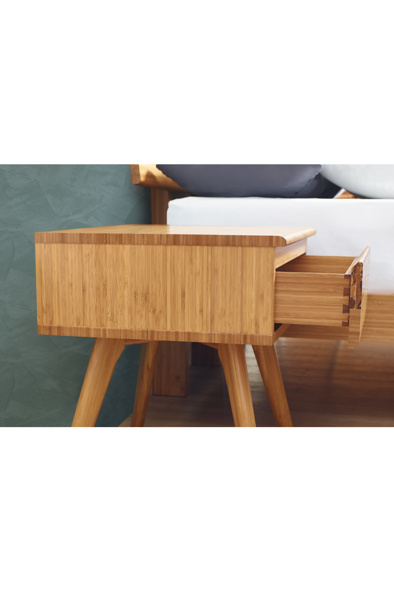 Tiger Bamboo 1-Drawer Nightstand | Greenington Azara | Oroatrade.com