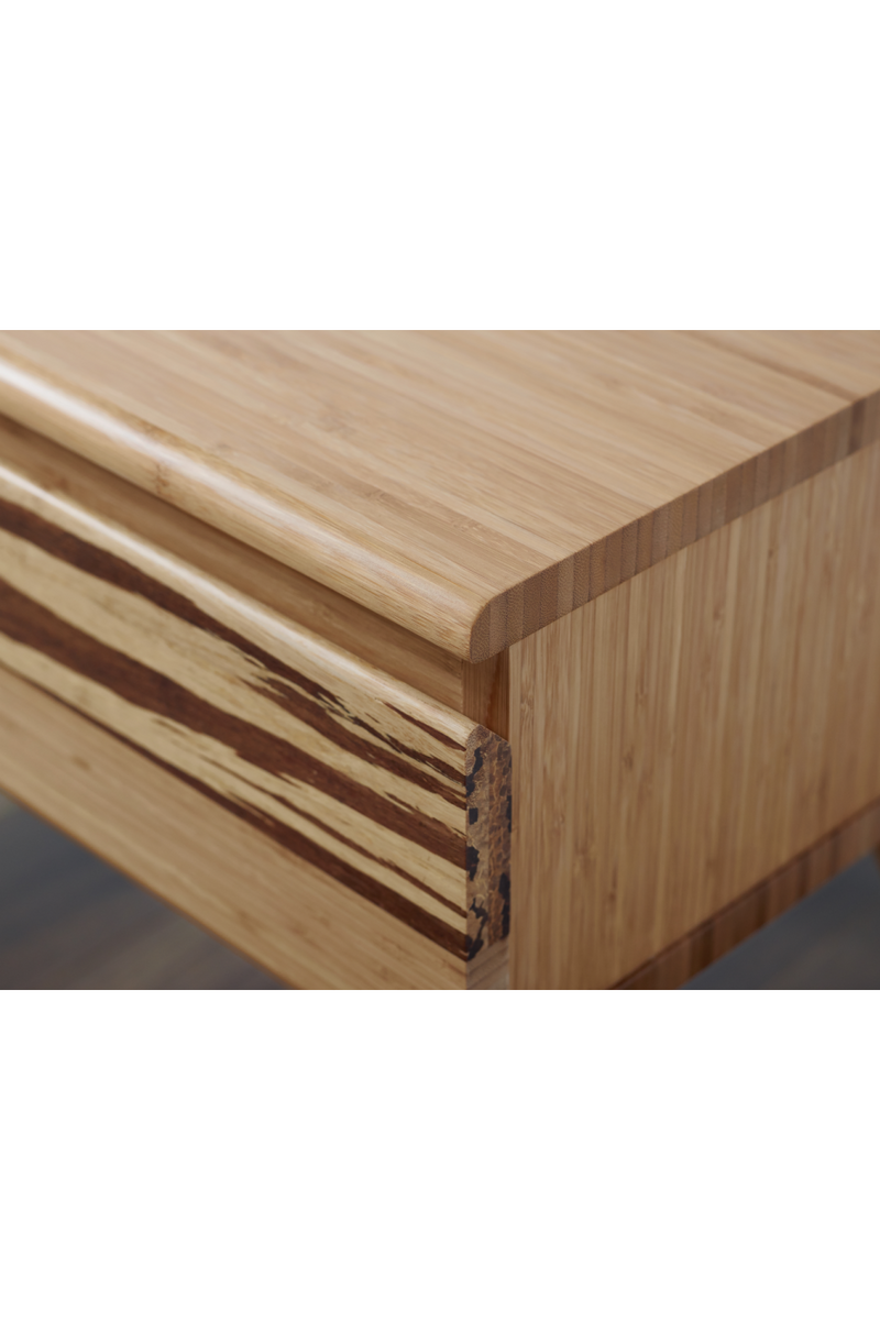 Tiger Bamboo 1-Drawer Nightstand | Greenington Azara | Oroatrade.com