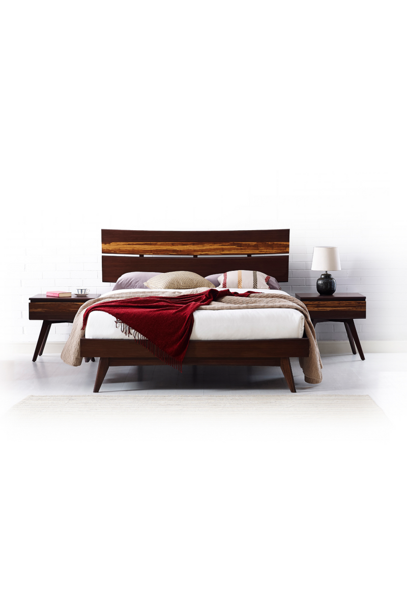 Tiger Bamboo 1-Drawer Nightstand | Greenington Azara | Oroatrade.com