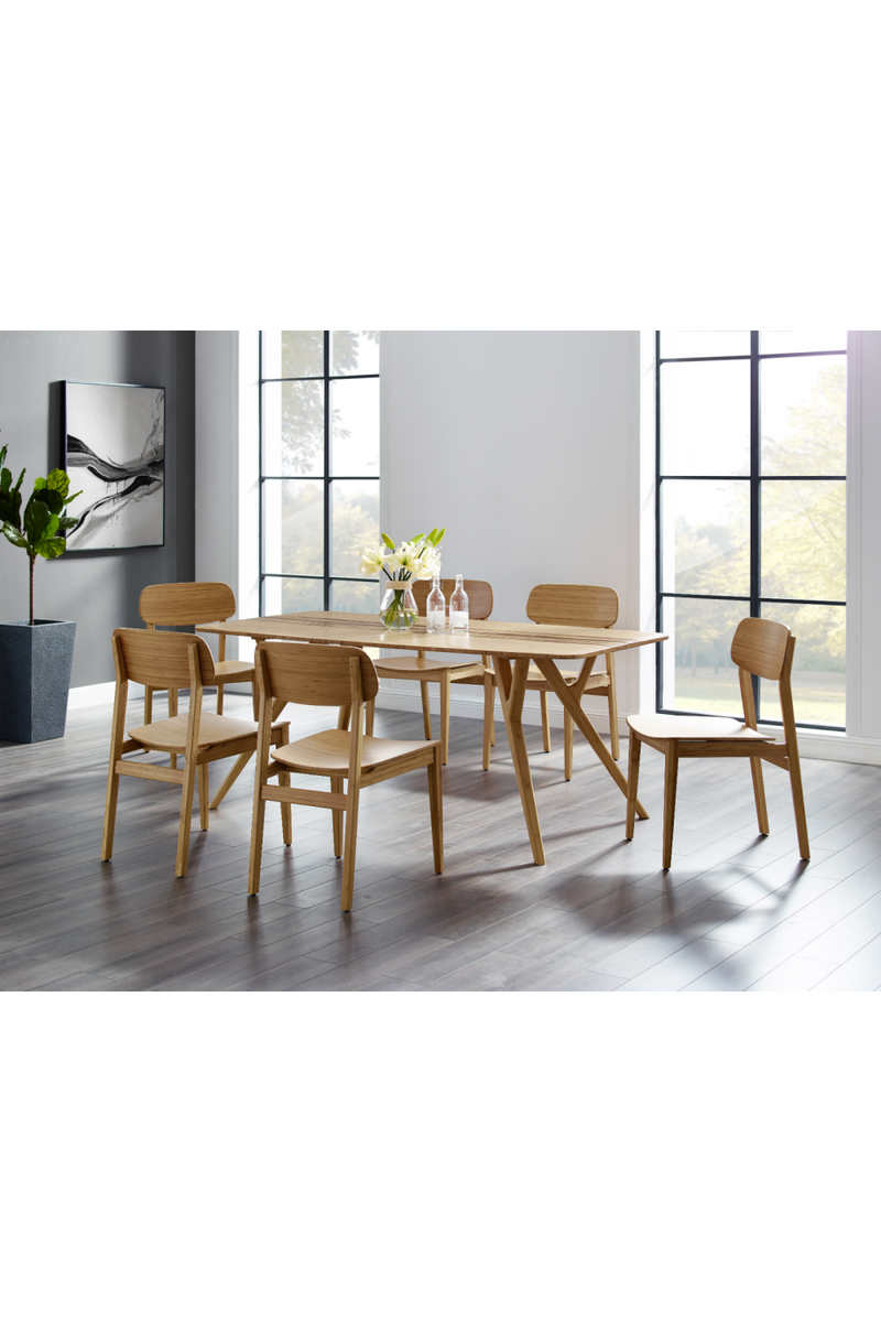 Tiger Bamboo Accented Dining Table | Greenington Azara | Oroatrade.com