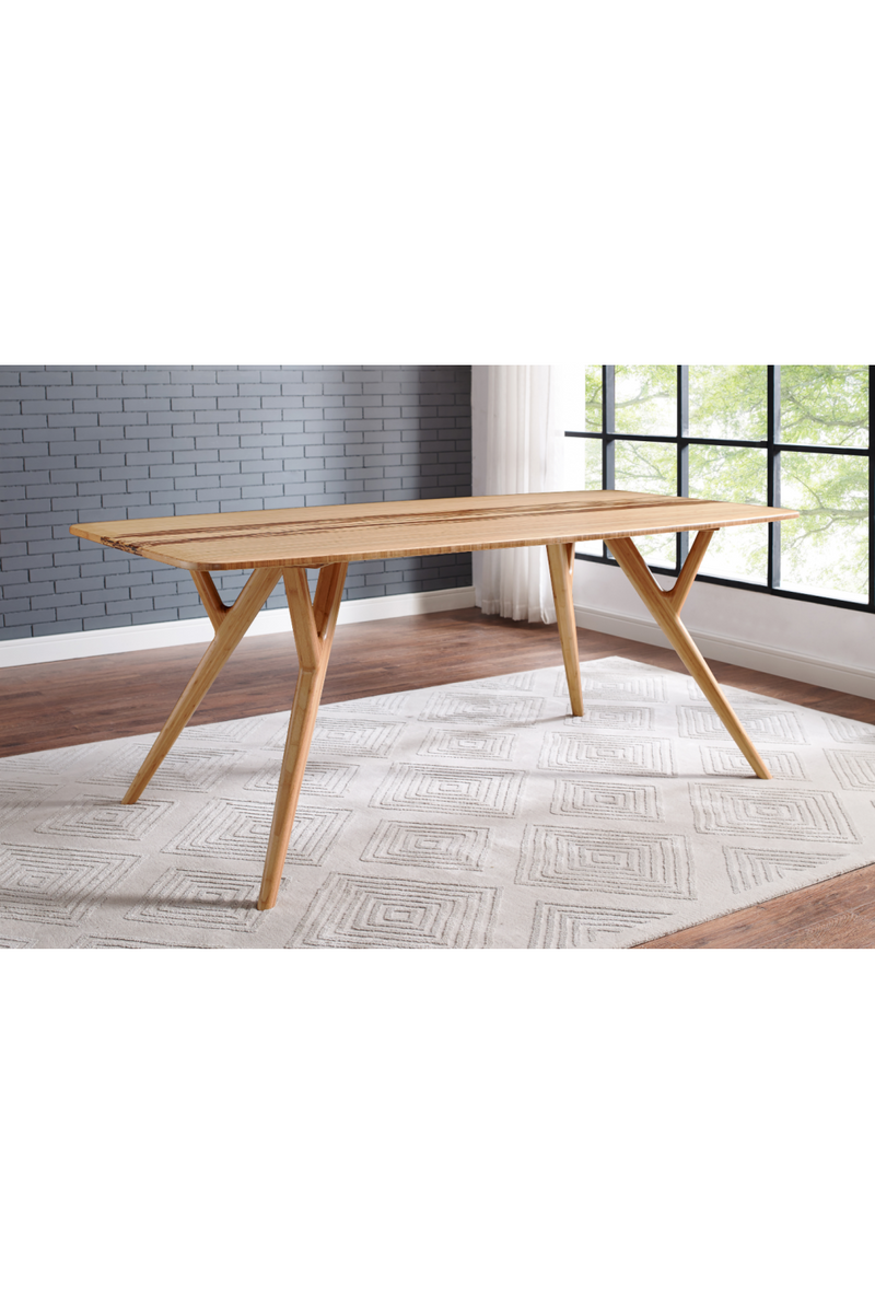 Tiger Bamboo Accented Dining Table | Greenington Azara | Oroatrade.com