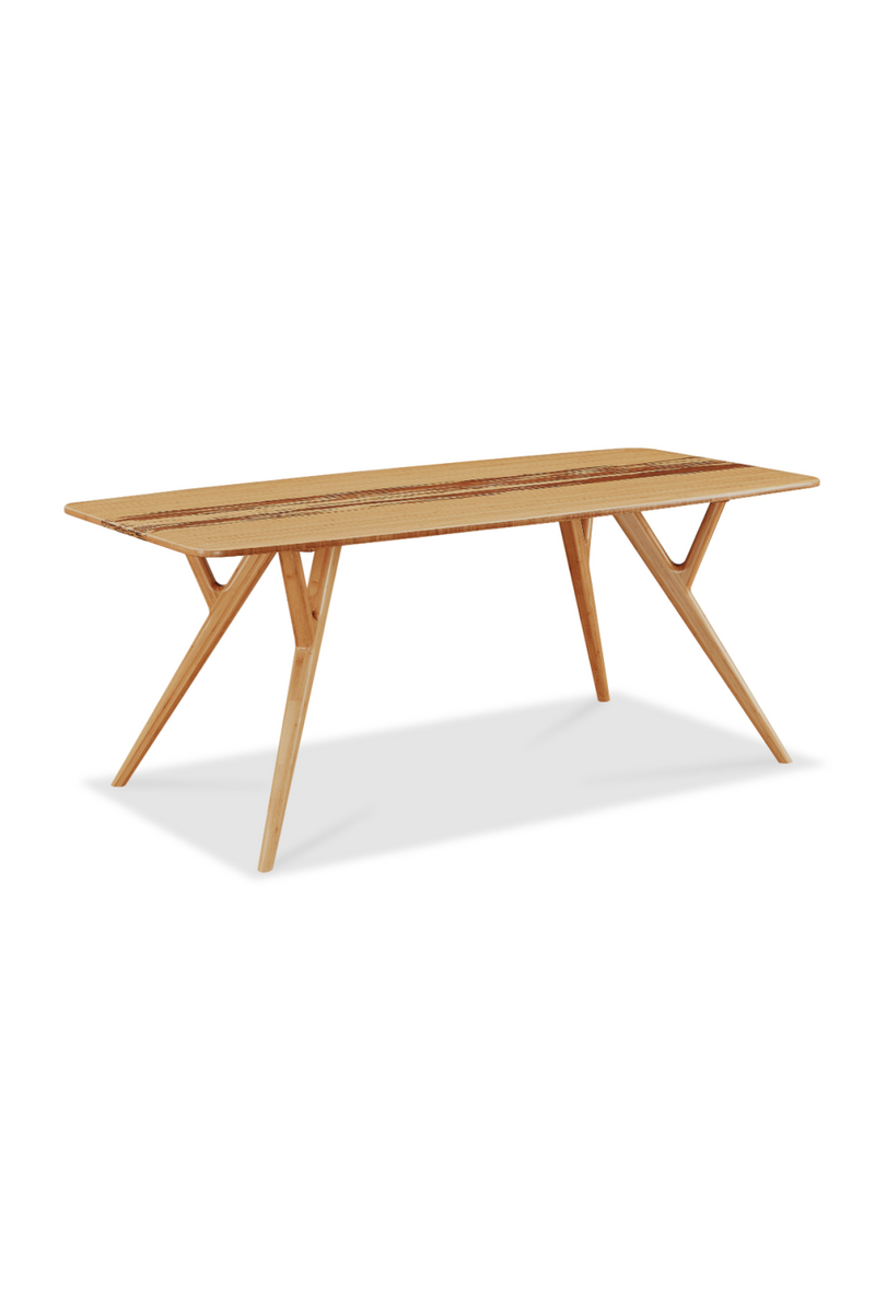 Tiger Bamboo Accented Dining Table | Greenington Azara | Oroatrade.com