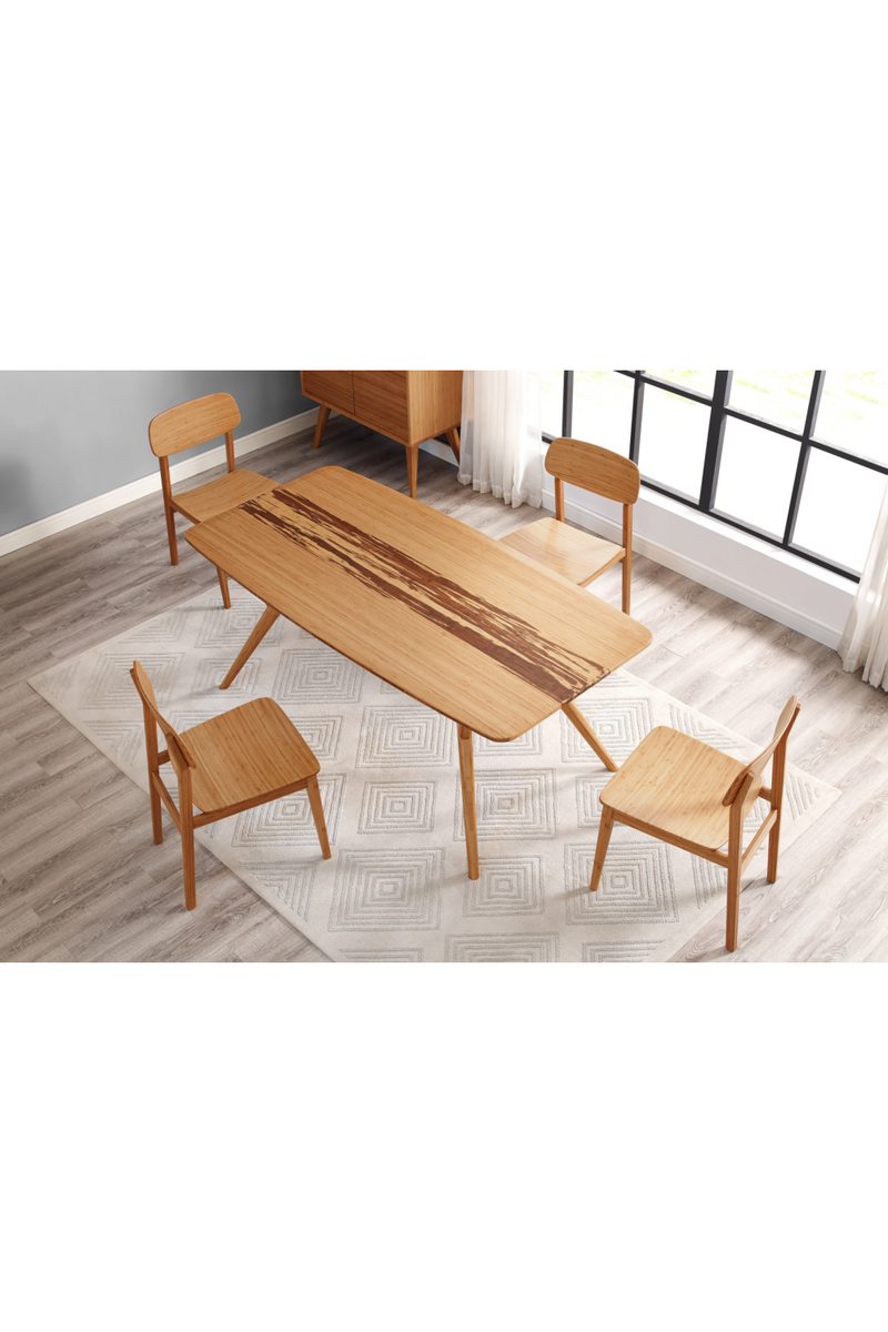 Tiger Bamboo Accented Dining Table | Greenington Azara | Oroatrade.com