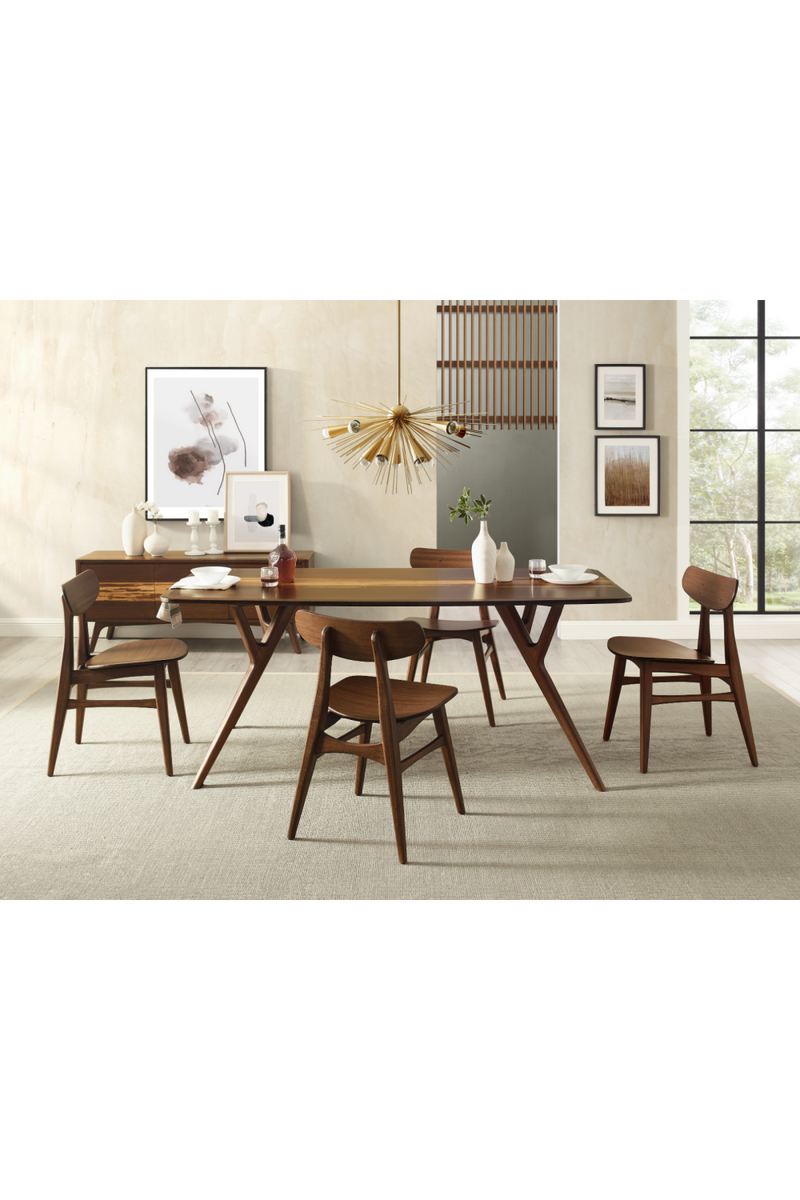 Tiger Bamboo Accented Dining Table | Greenington Azara | Oroatrade.com