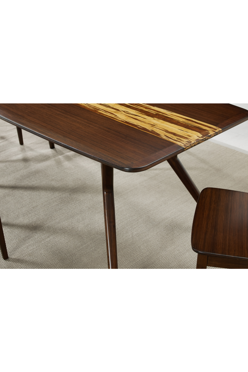 Tiger Bamboo Accented Dining Table | Greenington Azara | Oroatrade.com