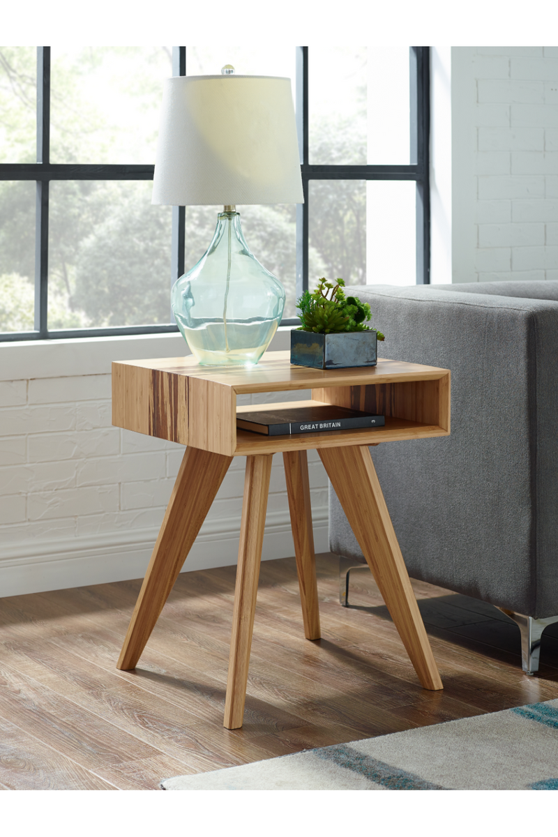 Tapered-Leg Bamboo End Table | Greenington Azara | Oroatrade.com