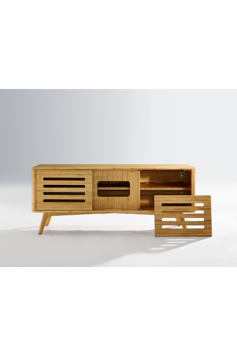 Solid Bamboo Media Cabinet | Greenington Azara | Oroatrade.com