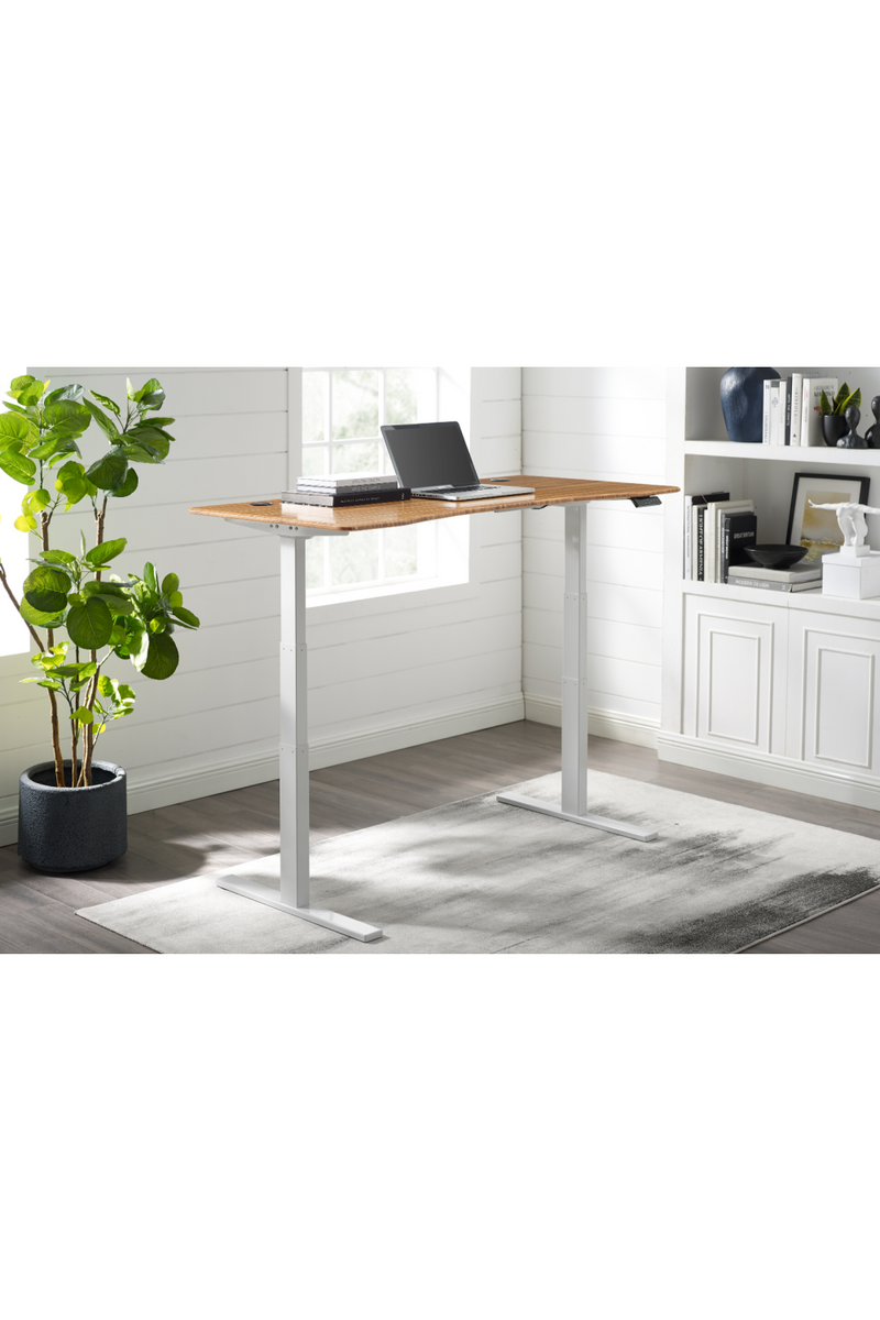 Adjustable Bamboo Hi-Low Desk | Greenington Ascent | Oroatrade.com