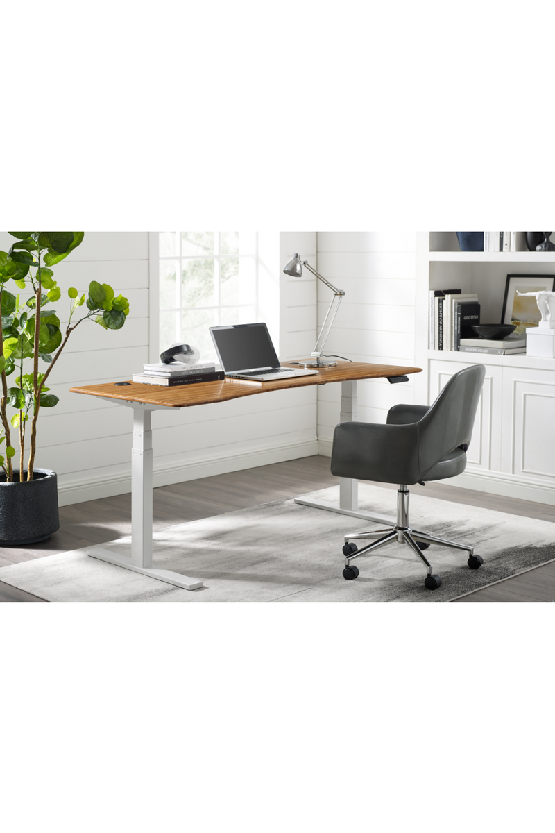 Adjustable Bamboo Hi-Low Desk | Greenington Ascent | Oroatrade.com