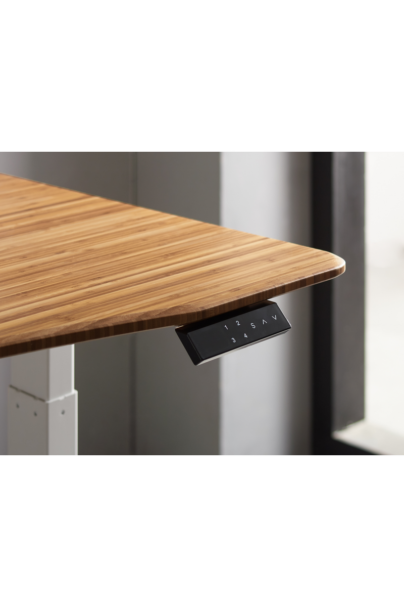 Adjustable Bamboo Hi-Low Desk | Greenington Ascent | Oroatrade.com