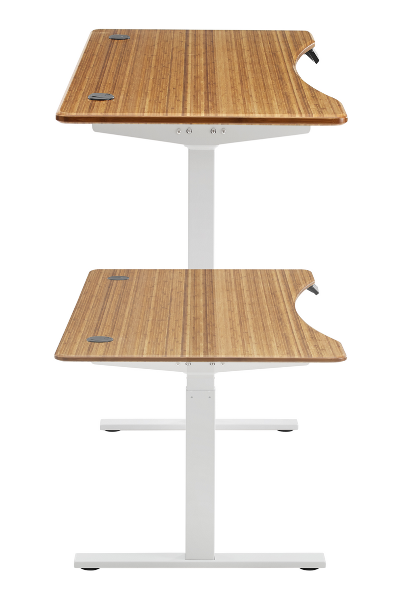 Adjustable Bamboo Hi-Low Desk | Greenington Ascent | Oroatrade.com