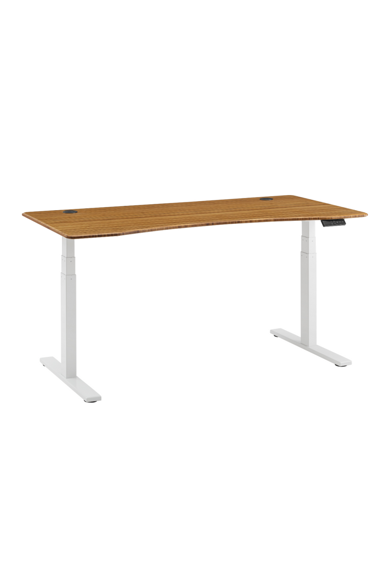 Adjustable Bamboo Hi-Low Desk | Greenington Ascent | Oroatrade.com