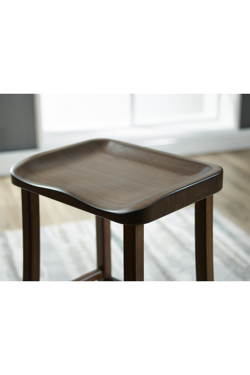 Solid Bamboo Counter Stools (2) | Greenington Tulip | Oroatrade.com