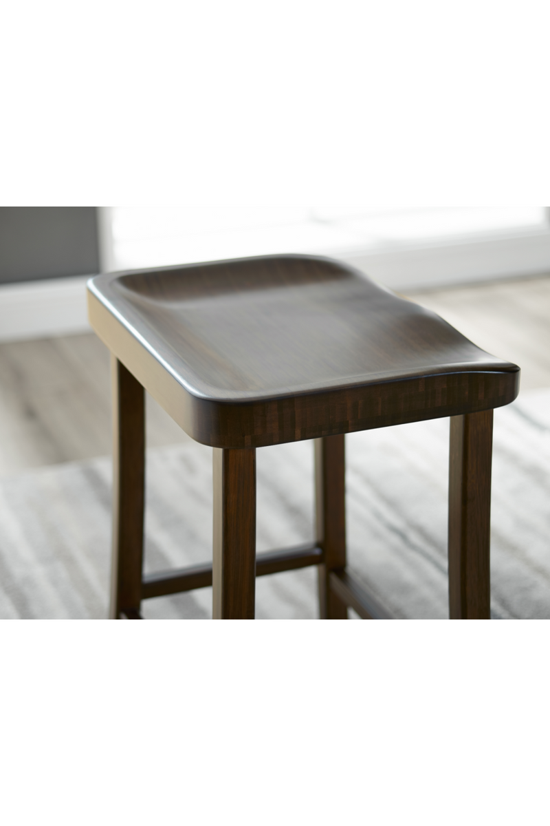 Solid Bamboo Counter Stools (2) | Greenington Tulip | Oroatrade.com