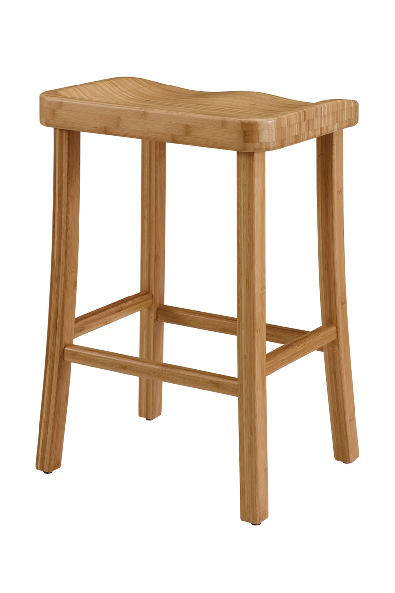 Solid Bamboo Counter Stools (2) | Greenington Tulip | Oroatrade.com