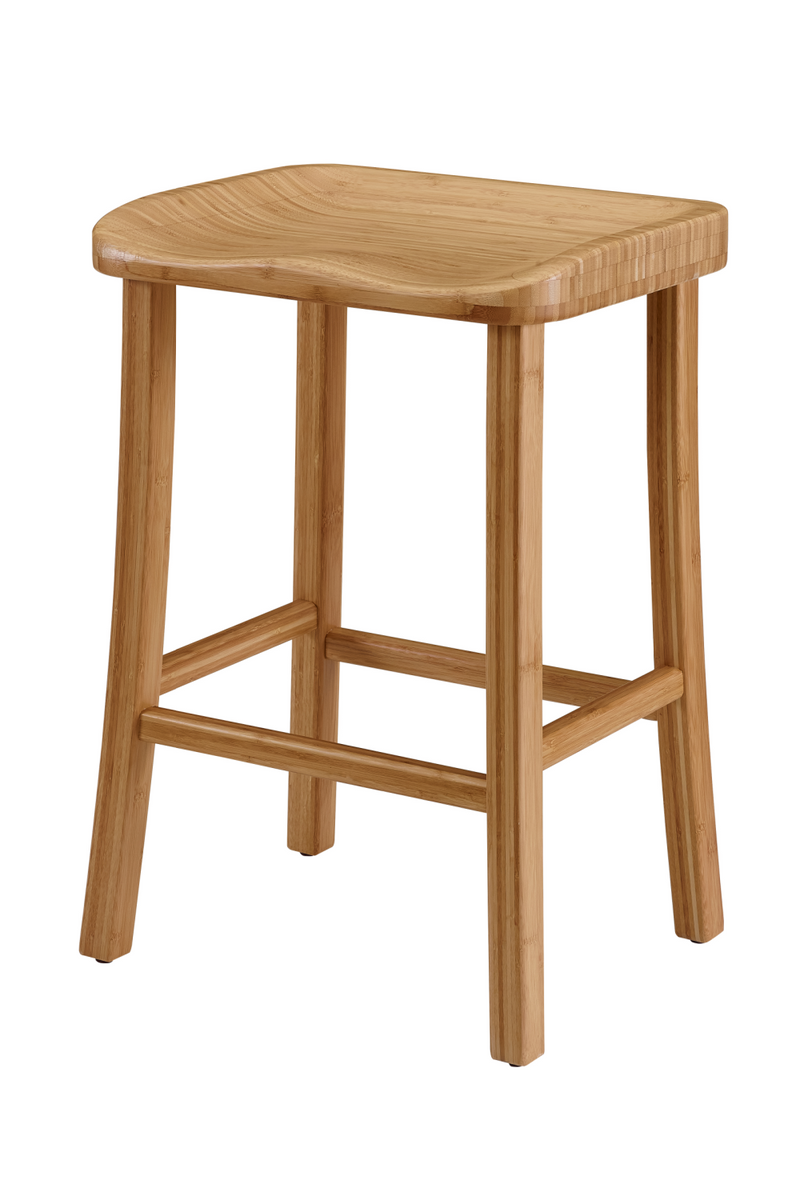 Solid Bamboo Counter Stools (2) | Greenington Tulip | Oroatrade.com