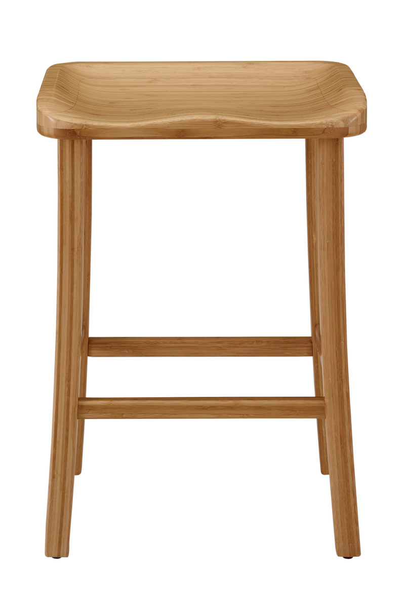 Solid Bamboo Counter Stools (2) | Greenington Tulip | Oroatrade.com