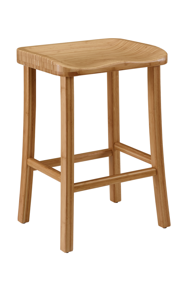 Solid Bamboo Counter Stools (2) | Greenington Tulip | Oroatrade.com