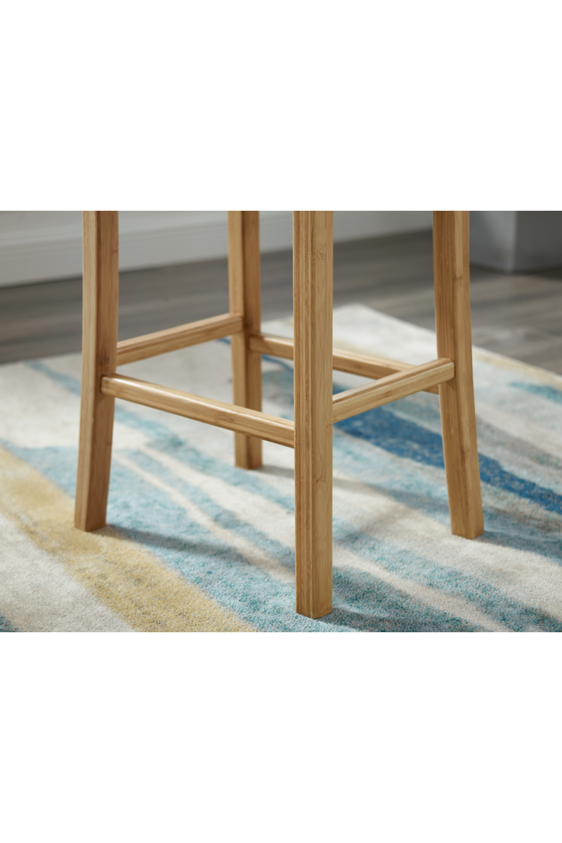 Solid Bamboo Counter Stools (2) | Greenington Tulip | Oroatrade.com