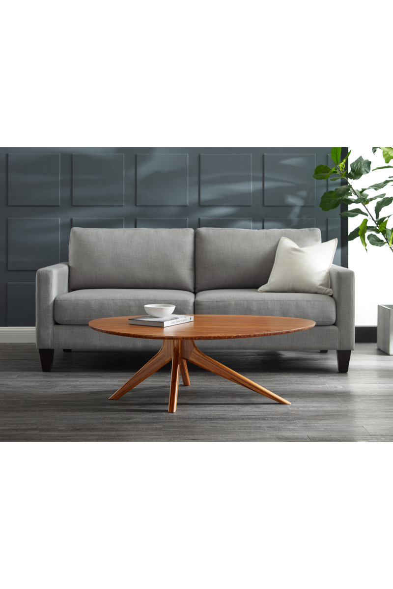 Oval Bamboo Coffee Table | Greenington Rosemary | Oroatrade.com