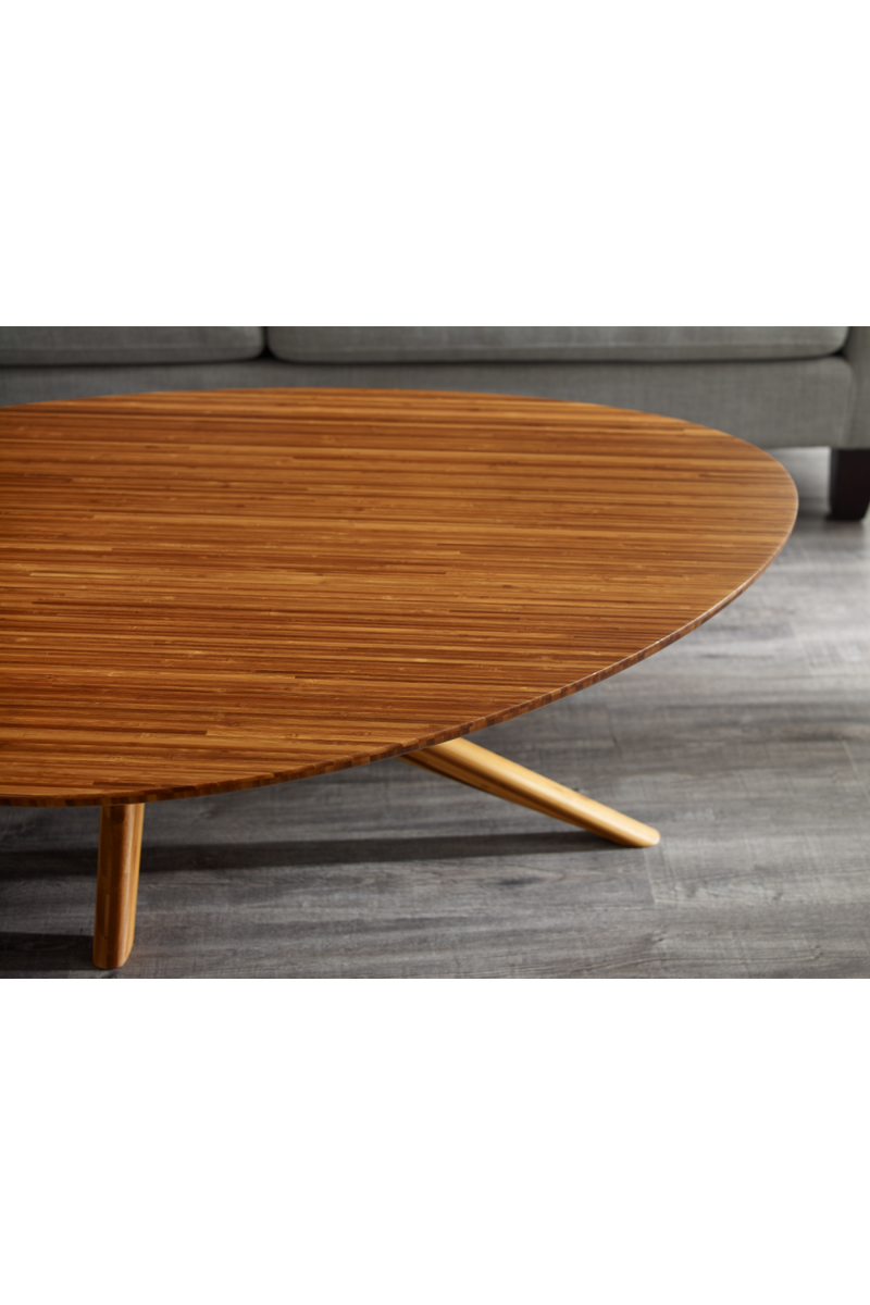 Oval Bamboo Coffee Table | Greenington Rosemary | Oroatrade.com