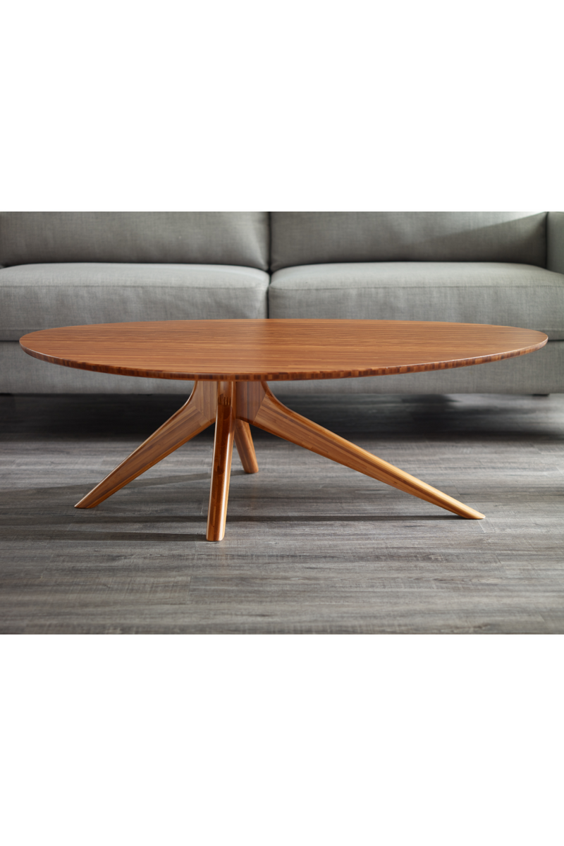 Oval Bamboo Coffee Table | Greenington Rosemary | Oroatrade.com