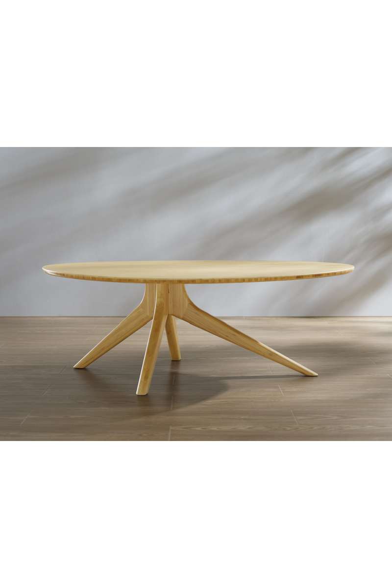 Oval Bamboo Coffee Table | Greenington Rosemary | Oroatrade.com