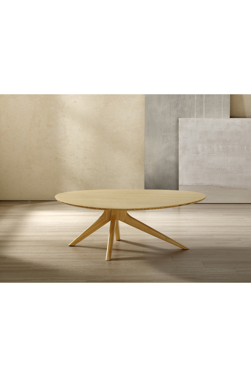 Oval Bamboo Coffee Table | Greenington Rosemary | Oroatrade.com