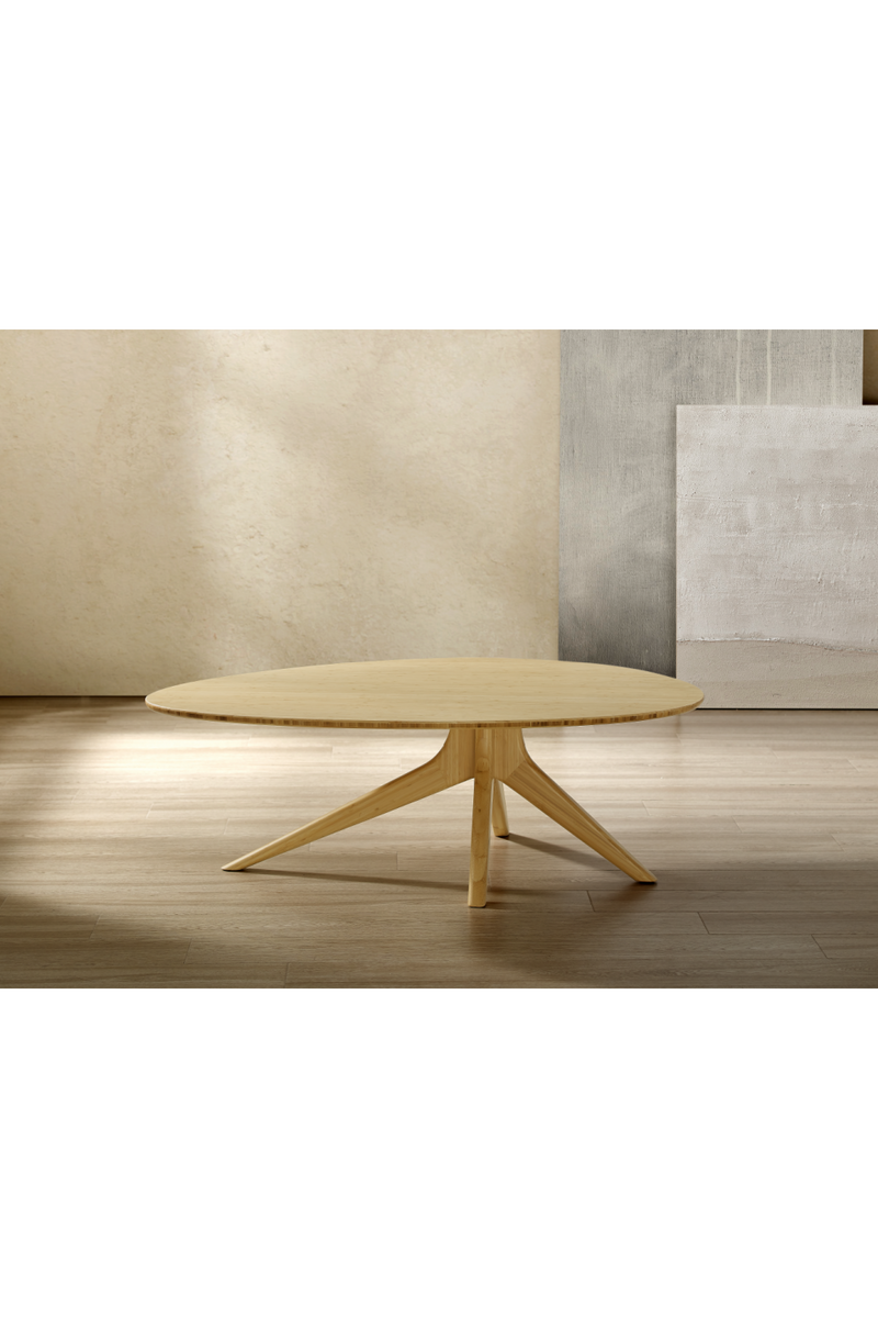 Oval Bamboo Coffee Table | Greenington Rosemary | Oroatrade.com