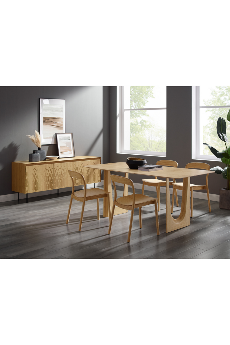 Solid Bamboo Modern Dining Table | Greenington Hanna | Oroatrade.com