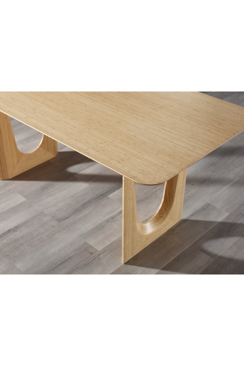 Solid Bamboo Modern Dining Table | Greenington Hanna | Oroatrade.com