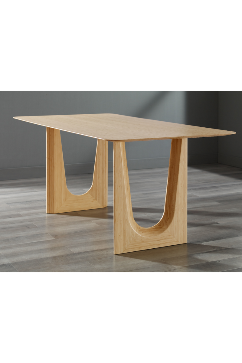 Solid Bamboo Modern Dining Table | Greenington Hanna | Oroatrade.com