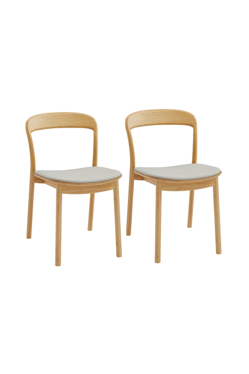 Bamboo Open-Framed Dining Chair (Set of 2) | Greenington Hanna | Oroatrade.com