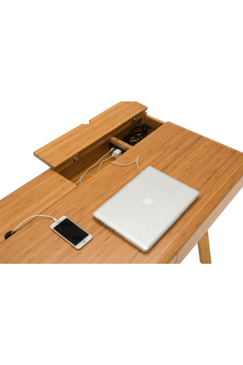 Modern Bamboo 2-Drawer Desk | Greenington Jasmine | Ooatrade.com