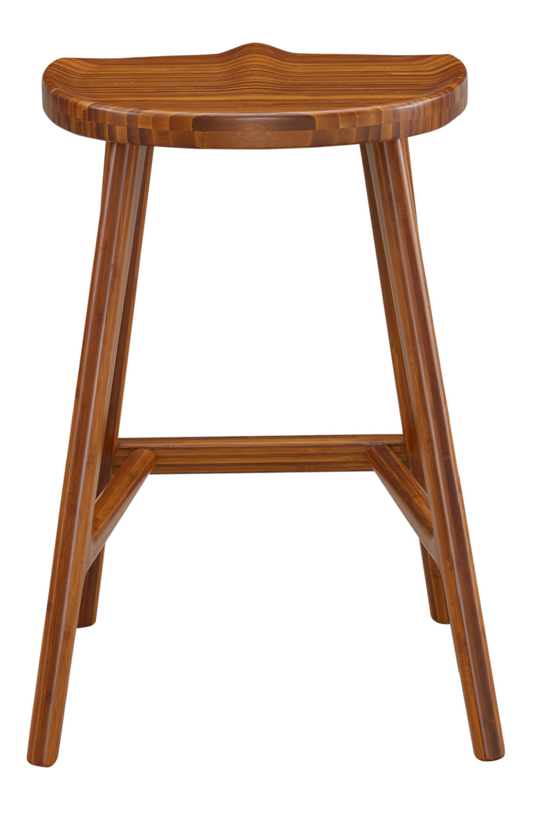 Amber Bamboo Counter Stools (2) | Greenington Max | Oroatrade.com