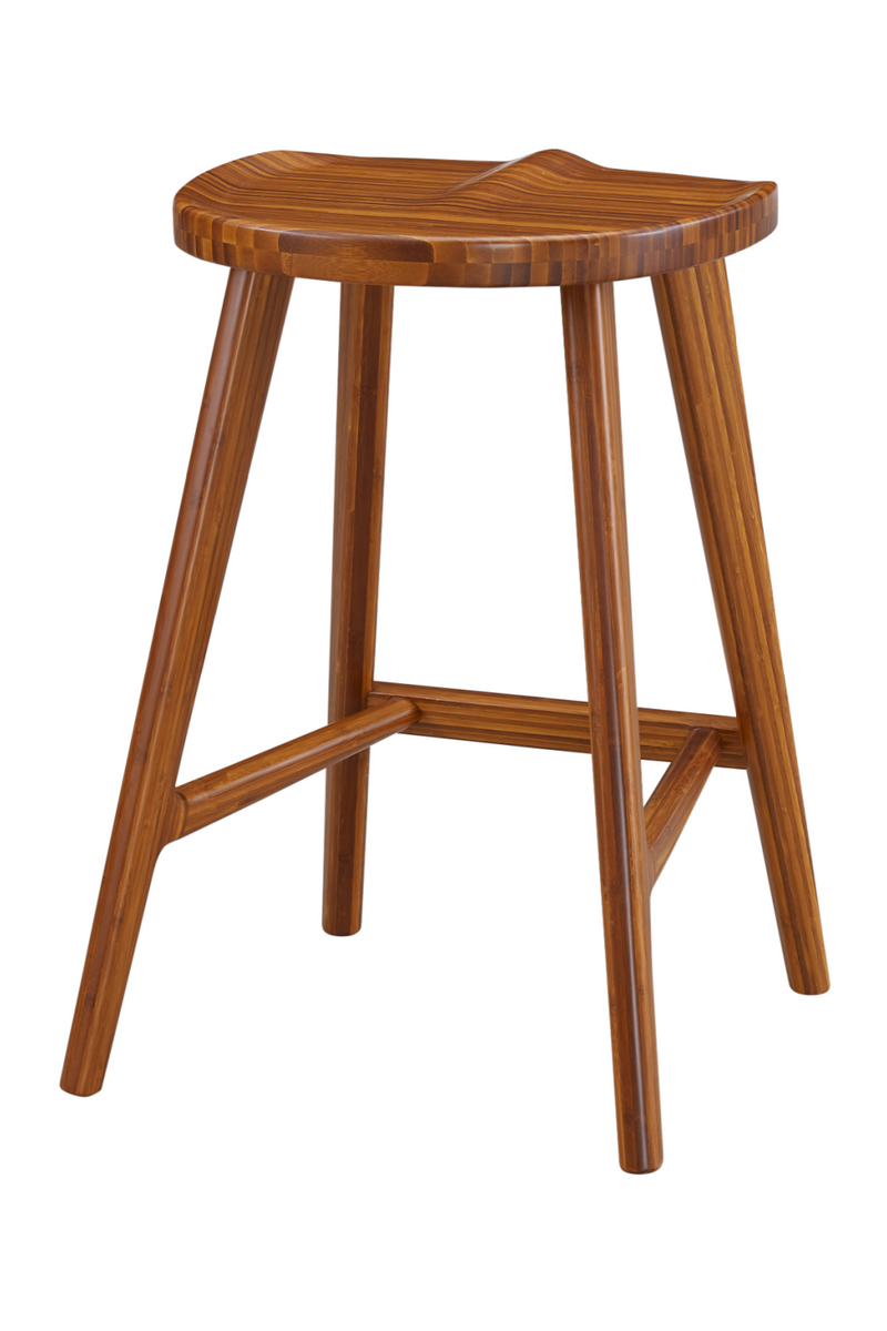 Amber Bamboo Counter Stools (2) | Greenington Max | Oroatrade.com