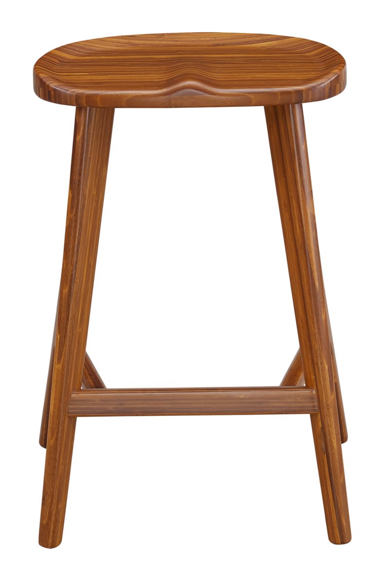 Amber Bamboo Counter Stools (2) | Greenington Max | Oroatrade.com