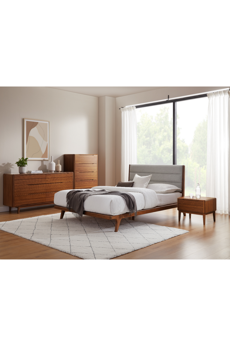 Upholstered Bamboo Platform Bed | Greenington Mercury | Oroatrade.com