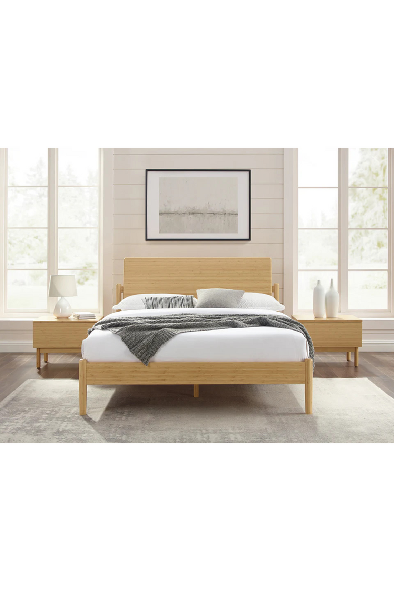 Modern Minimalist Bamboo Platform Bed | Greenington Monterey | Oroatrade.com